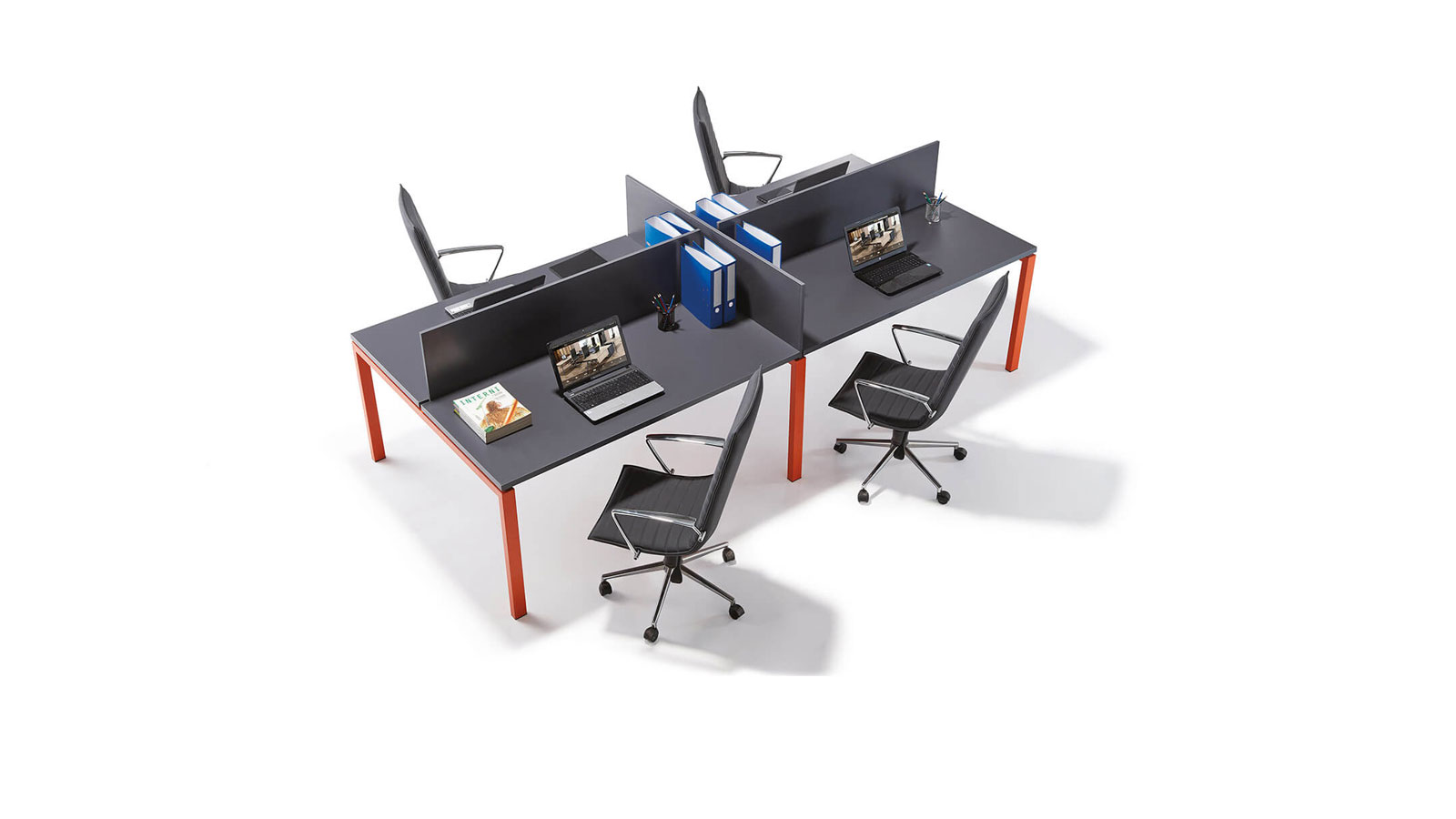 Steel 4'lü Workstation